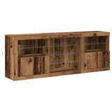 LED Sideboard Old Wood 181.5 x 37 x 67 cm Engineered Wood 3333116