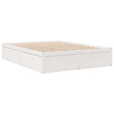 ZNTS Bed with Mattress White 140x200 cm Solid Wood Pine 3281935