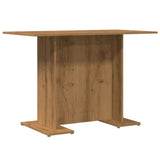 ZNTS Dining Table Artisan Oak 110x60x75 cm Engineered Wood 855809