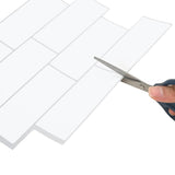 Decorative Stickers 50 pcs White Grey 29 x 21 cm 42021229