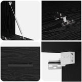 Wall Cabinet Black oak 100 x 36.5 x 35 cm Engineered wood 879575