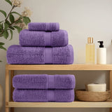12 Piece Premium Towel Set SOLUND Purple 600 gsm 137579