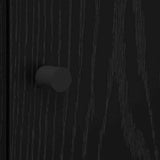 Highboard Black Oak 35 x 37 x 142 cm Engineered Wood 882906