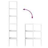 Bookcases 2 pcs Stackable White 30x30x80 cm Engineered Wood 858804