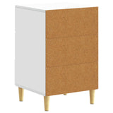 Bedside Table White 43 x 39.5 x 66.5 cm Engineered Wood 895015
