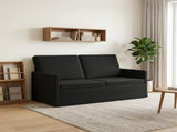 2 Seater Sofa Black 150 x 81 x 82 cm Velvet 42041093