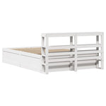 Bed Frame with Headboard White 160x200 cm Solid Wood Pine 3306337
