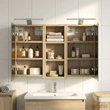Bathroom Cabinet Set 3 pcs 80 x 10.5 x 50 cm Engineered wood 3403658
