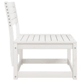 Garden Sofa White Solid Wood Pine 844670