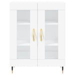 Highboard White 69.5x34x180 cm Engineered Wood 3189293