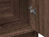 Sink Cabinet Brown Oak 63x29x55 cm Engineered Wood 848100