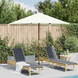 Garden Parasol Sand Laminated bamboo and hardwood, Polyester 44533