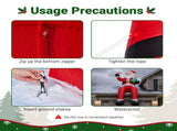 10.5FT Christmas Inflatable Sitting Santa Claus with 6 LED Lights, 210D Polyester, Drawstring 25606911
