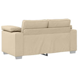 Sofa Cream 160 x 77 x 82 cm Fabric 4105224