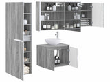 Bathroom Cabinet Set 5 pcs Grey Sonoma 53 x 15.5 x 70 cm 3407308
