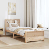 Bed Frame with Headboard Brown 80 x 200 cm Engineered Wood 877236