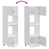 Oven Cabinets 2 pcs Lucca White Engineered Wood 3315041