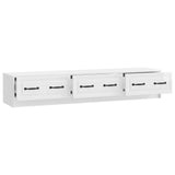 TV Cabinet High Gloss White 147 x 34.5 x 27 cm Engineered Wood 895859