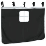 Curtains for Loft Bed with Tower White and Black Polyester 835922