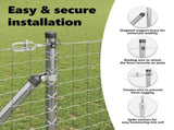 Ground Spike Fence Post 7 pcs Silver Powder-Coated Steel 42004276