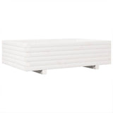 Garden Planter White 90x60x26.5 cm Solid Wood Pine 847344