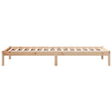 Extra Long Bed Frame without Mattress 100x210 cm Solid Wood Pine 852404