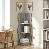 Corner Shelf Grey Sonoma 34 x 33 x 102 cm Engineered Wood 899942