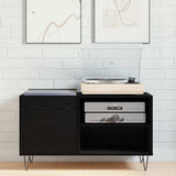 Record Cabinet Black Oak 85 x 38 x 48 cm Engineered Wood 862897