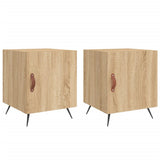 Bedside Cabinets 2 pcs Sonoma Oak 40x40x50 cm Engineered Wood 827507