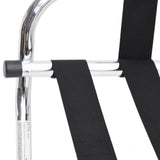 Luggage Rack with Backrest Silver 56x39x52cm 153074