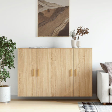 Wall Mounted Cabinets 2 pcs Sonoma Oak Engineered Wood 3197875