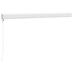 Retractable Awning Yellow and White 3.5x2.5 m Fabric and Aluminium 3154532