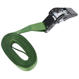 Ratchet Tie Down Straps 10 pcs 800 daN 6 m Green 148894