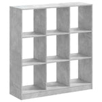 Bookcase Concrete Grey 102x32x108 cm Engineered Wood 3307840