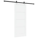 Sliding Door ORKDAL White 83 x 202 cm Solid Pine Wood 3333645