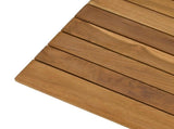 Table Top 110 x 55 x 3.5 cm Rectangular Solid Teak Wood Natural 42033158