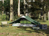 Camping Tent 2-Person Green Waterproof 4009434