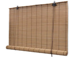 Roller Blind Bamboo 150x160 cm Brown 245812