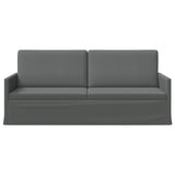 3 Seater Sofa Dark Grey 190 x 81 x 82 cm Fabric 42041107