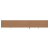 5-panel Wind Screen Fabric 600x80 cm Taupe 47157