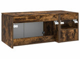 Bathroom Furniture Set 2 pcs Smoked Oak Engineered Wood 3404119