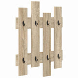 Wall-Mounted Coat Rack Wall-mounted Sonoma Oak 60 x 3 x 82 cm 874477
