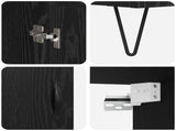 Highboard Black Oak 69.5 x 34 x 180 cm Engineered Wood 3416140
