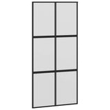 Sliding Door with Hardware Set 102,5x205 cm Tempered Glass&Aluminium 3332964