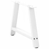 ZNTS Coffee Table Legs A-Shaped 2 pcs White 70x cm Steel 4012841