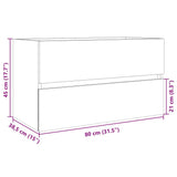 Sink Cabinet Sonoma oak Engineered wood Medium Sink Cabinet 849637