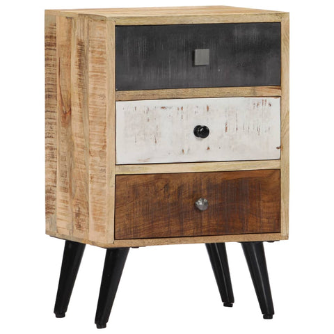 ZNTS Bedside Cabinet 40x30x60 cm Solid Mango Wood 282875