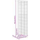 Wall Display Case Beige 30 x 4.5 x 96 cm Engineered Wood 42015613