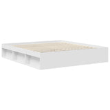 Bed Frame with Headboard White 180 x 200 cm Solid Pine Wood 3411712