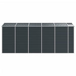 Garden Shed Anthracite 191x470x198 cm Galvanised Steel 3188257